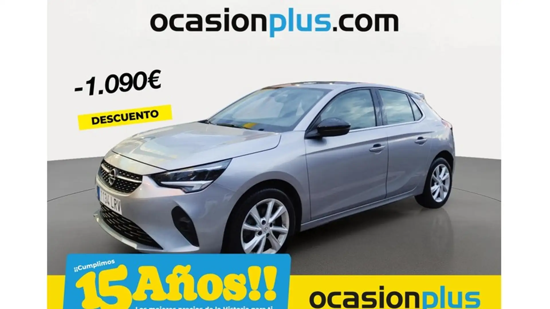 Opel Corsa 1.2T XHT S/S Elegance AT8 100 Gris - 1