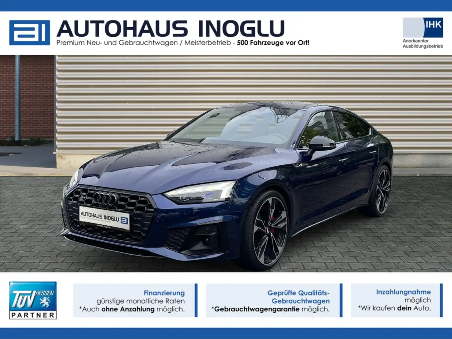 Audi S5 3.0 TDI quattro tiptronic Laser+R-Kam+Navi+SHZ+ Bleu - 1