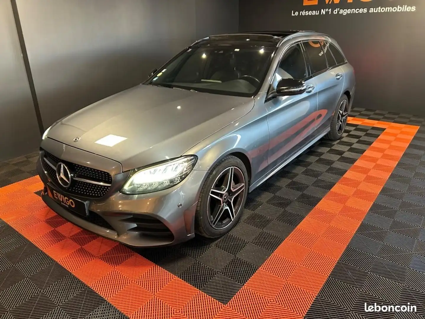 Mercedes-Benz C 220 Mercedes BREAK 2.0 220 D T 195 EXCLUSIVE 9G-TRONIC BVA Gris - 1