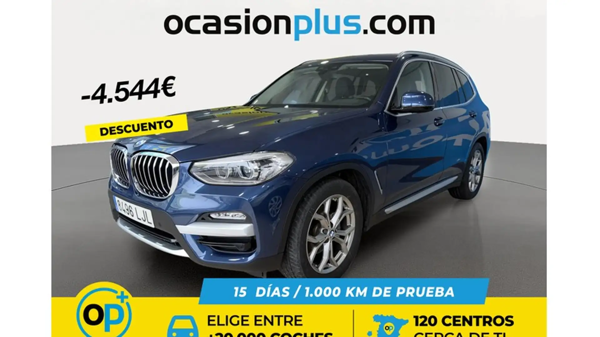 BMW X3 xDrive 20dA Bleu - 1