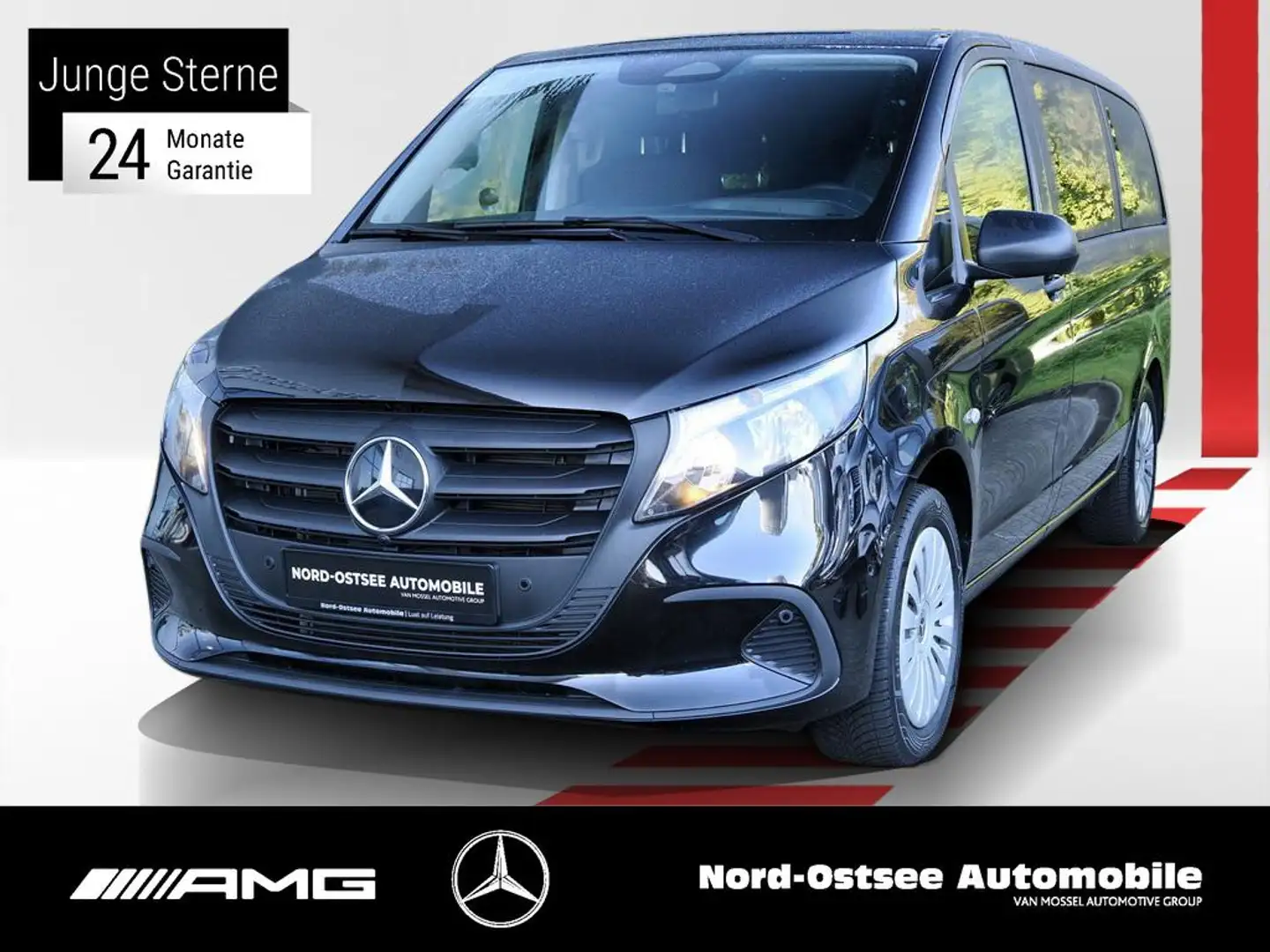 Mercedes-Benz Vito 116 TOURER NEUES MODELL AHK 2,5t NAVI KAM Zwart - 1