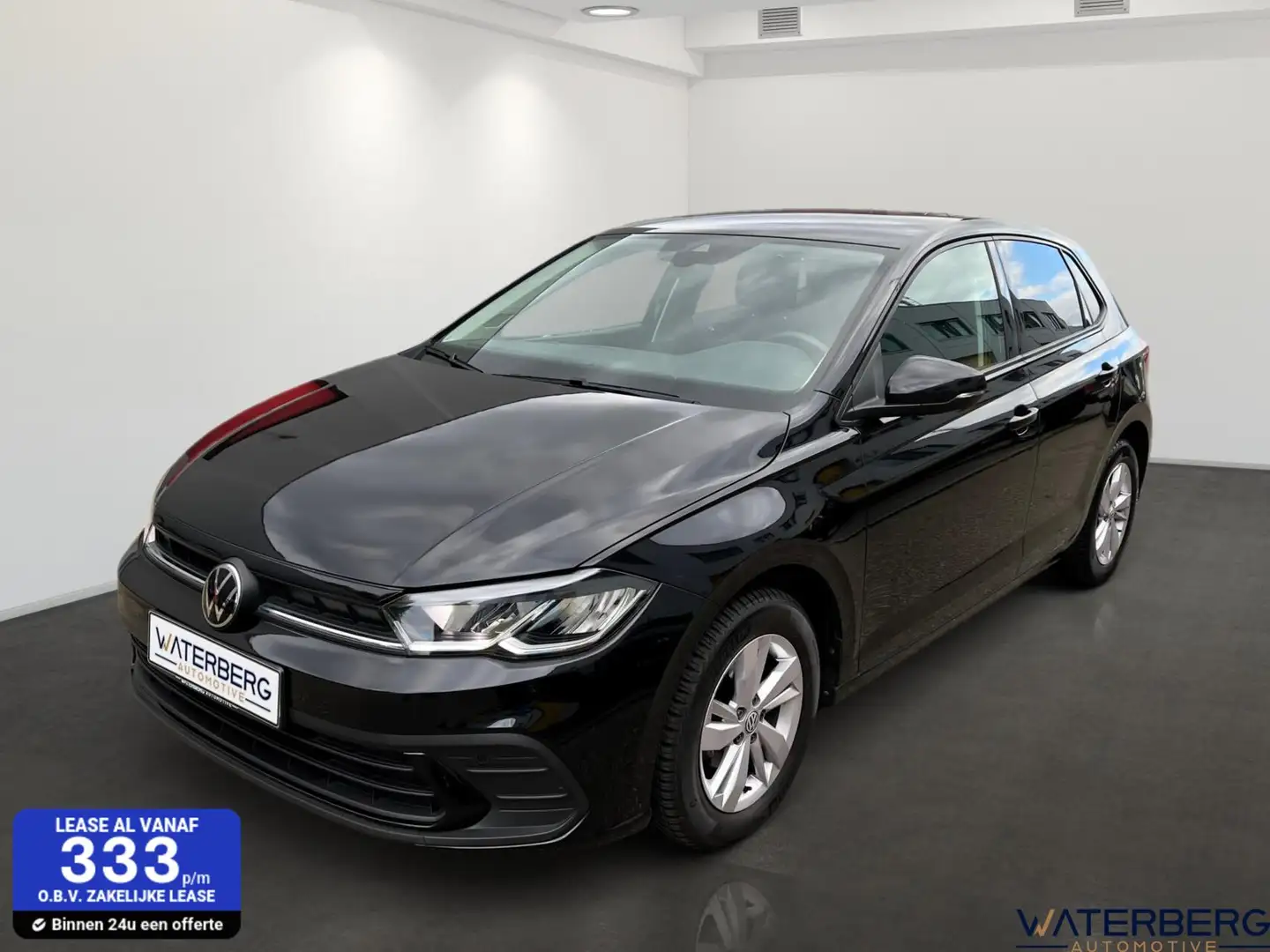 Volkswagen Polo 1.0 TSI DSG*Apple Carplay*Virtual*Keyless*Lane Ass Zwart - 1