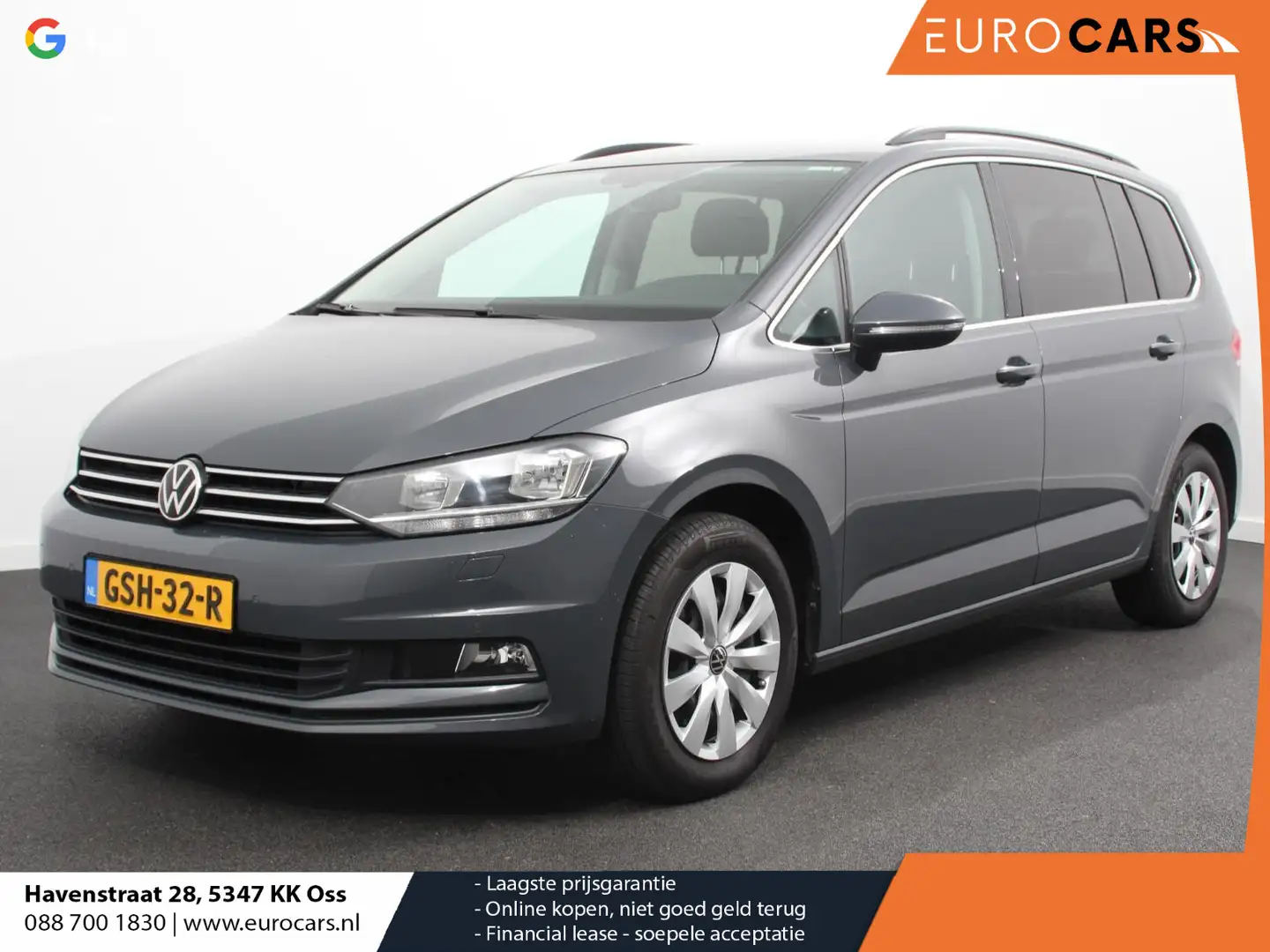 Volkswagen Touran 1.5 TSI DSG Comfortline 7p Navigatie Apple Carplay Grijs - 1