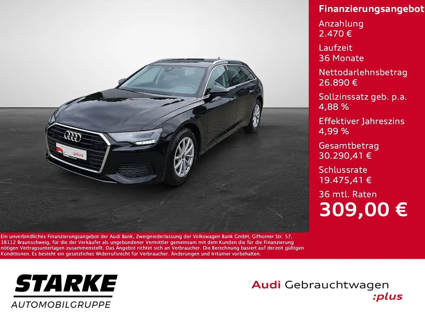 Audi A6 Avant 40 TDI S tronic NaviPlus LED AHK Pano SHZ... Schwarz - 1
