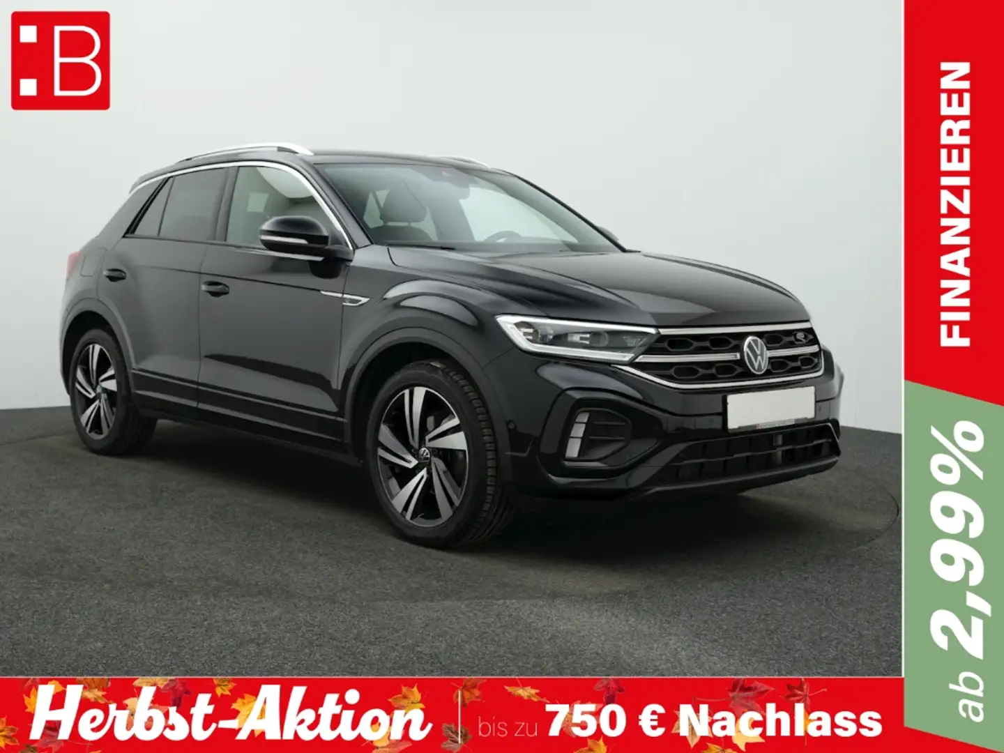 Volkswagen T-Roc 1.5 TSI DSG R-Line AHK NAVI IQ.LIGHT KAMERA NEVADA Schwarz - 1