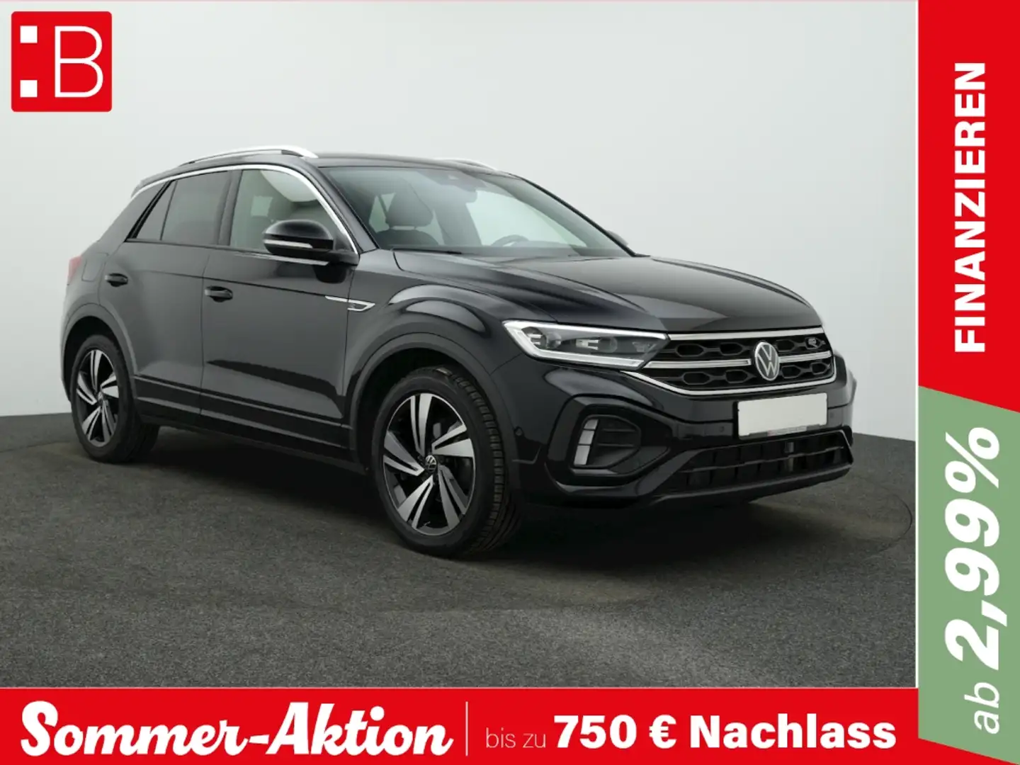 Volkswagen T-Roc 1.5 TSI DSG R-Line AHK NAVI IQ.LIGHT KAMERA NEVADA Schwarz - 1
