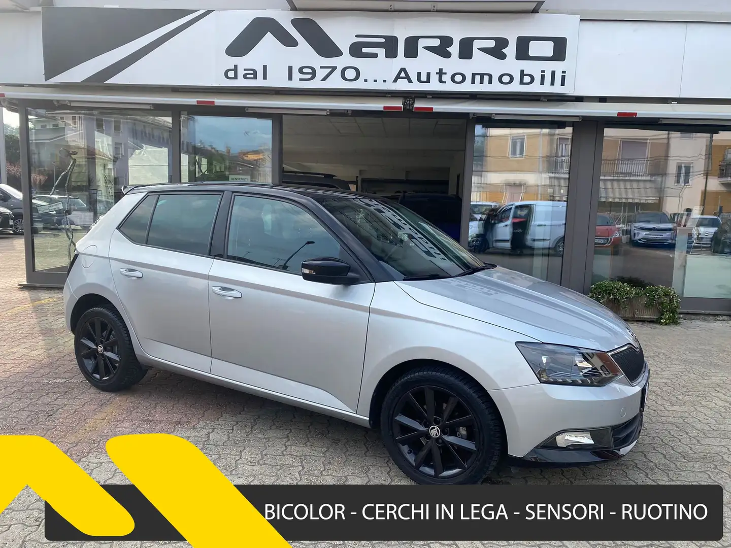 Skoda Fabia 1.0 mpi Monte Carlo 75CV *SENSORI*RUOTINO Argento - 1