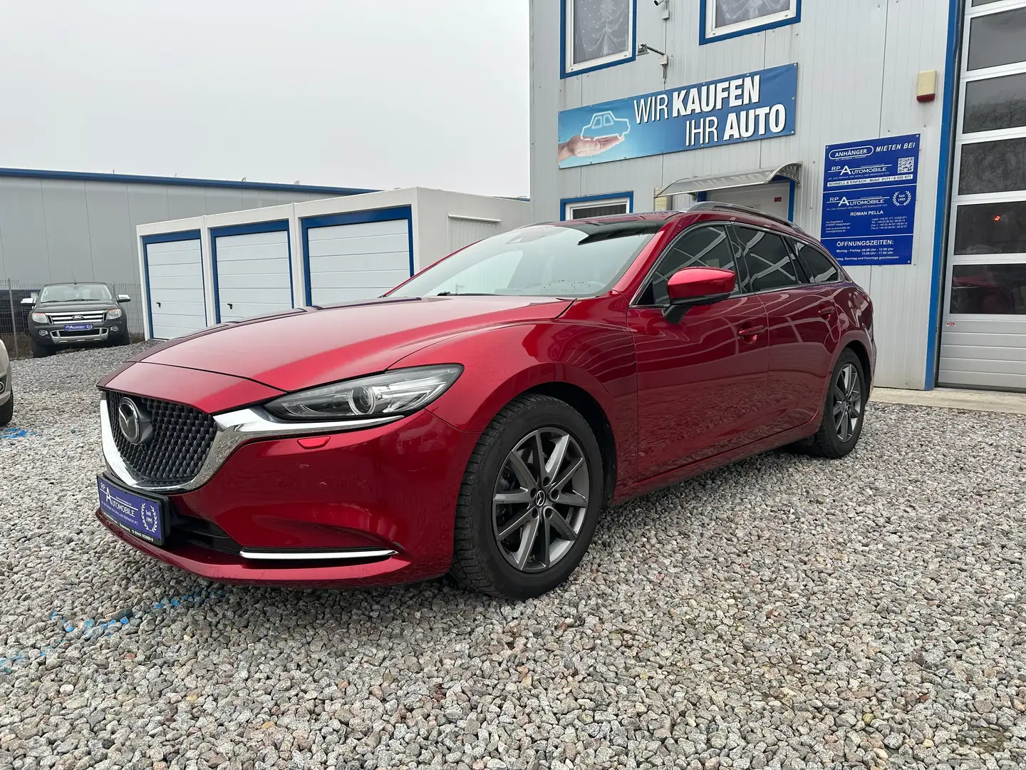 Mazda 6 Sports-Line 2.2 D KLIMA NAVI AHK PDC KAMERA Rouge - 1