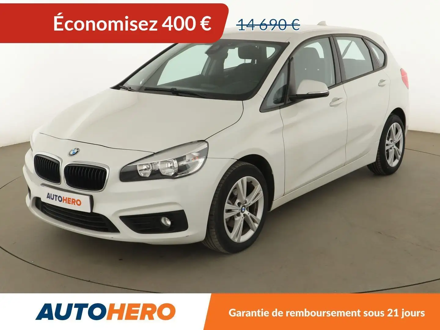 BMW 214 Active Tourer 214d Lounge Blanc - 1