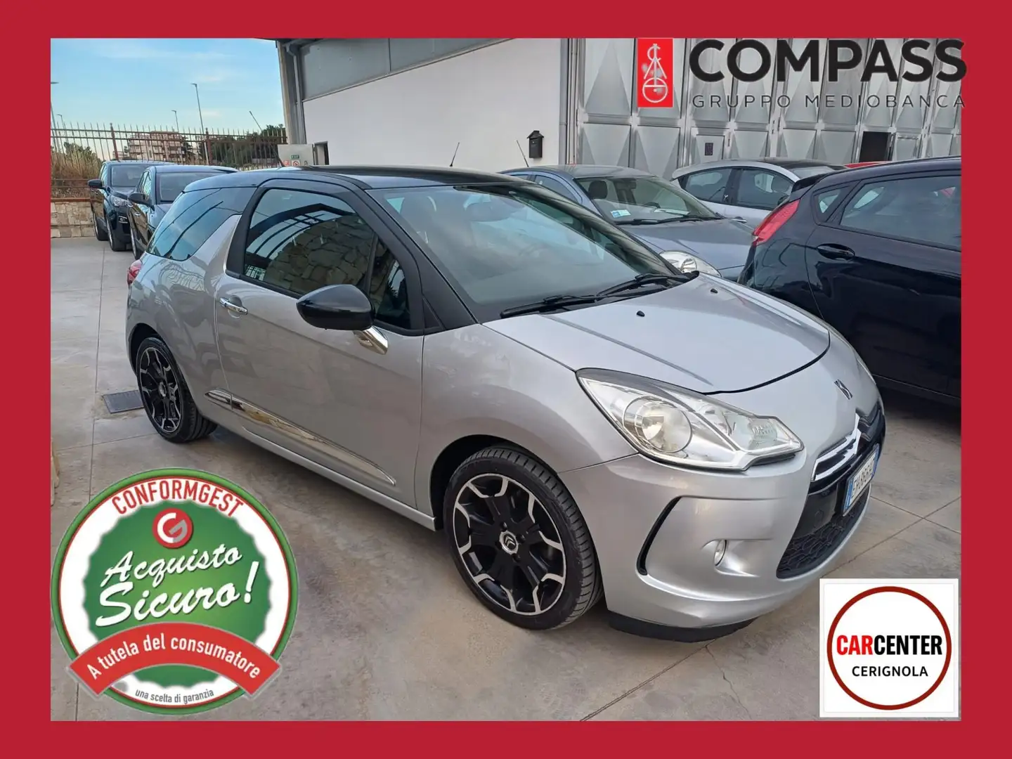 DS Automobiles DS 3 DS 3 1.4 HDi 70 Just Black Argento - 2