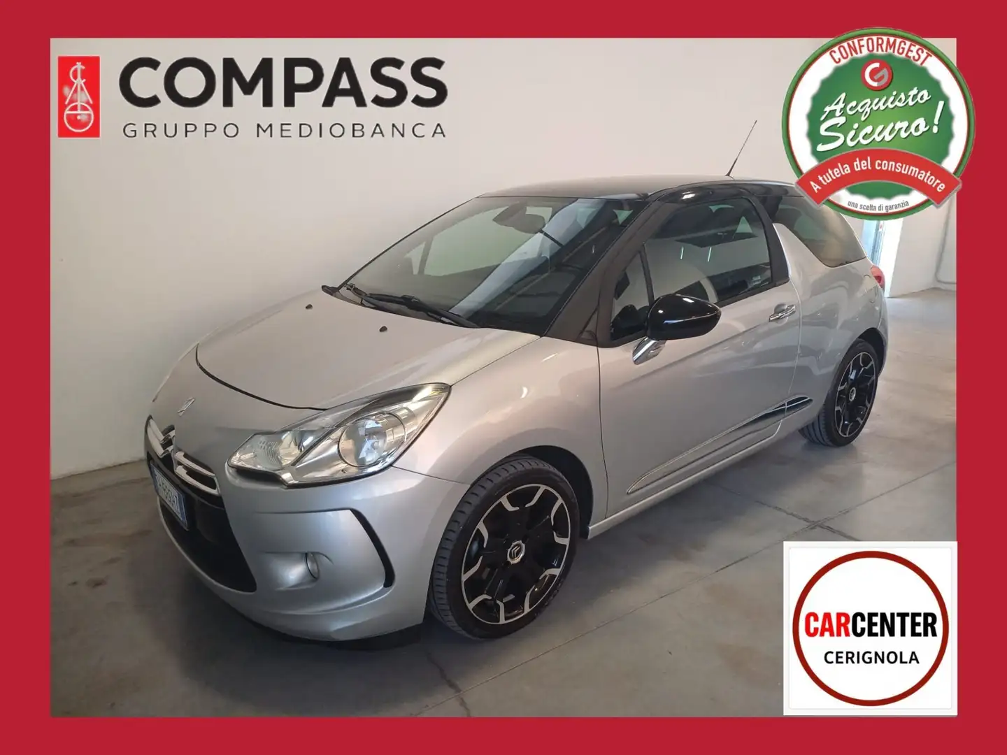 DS Automobiles DS 3 DS 3 1.4 HDi 70 Just Black Plateado - 1