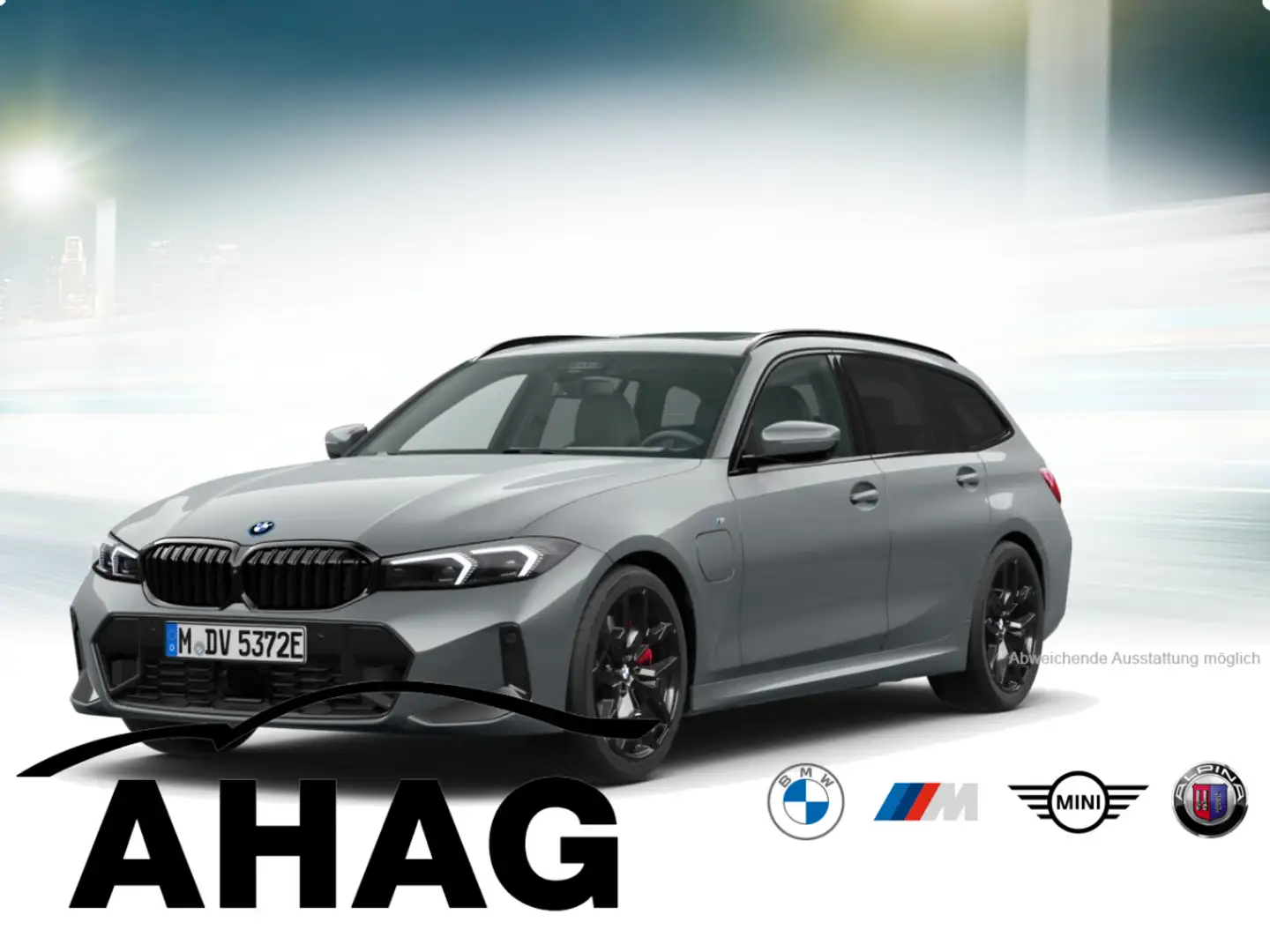 BMW 330 e Touring Automatic Navi Tempom.aktiv Panoramadach Grau - 2