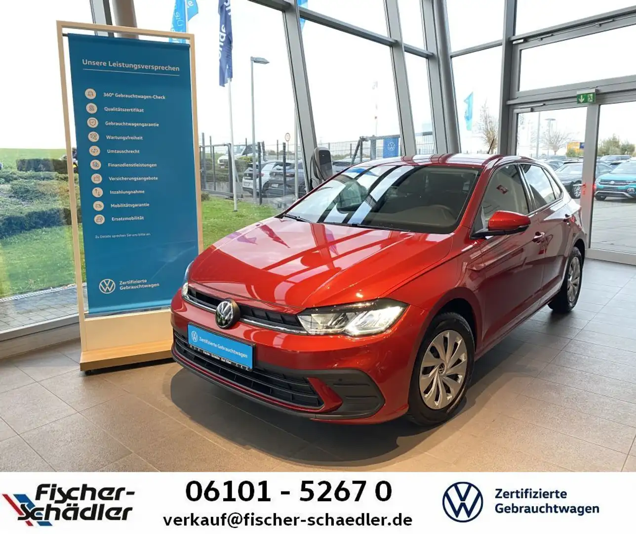 Volkswagen Polo Life 1.0TSI*Navi*LED*IQDrive*SitzHz.*Dig.Co Rot - 1