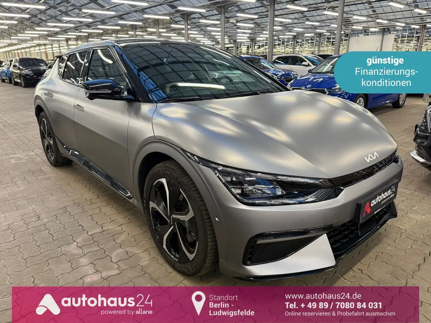 Kia EV6 k77,4 kWh GT Line 4WD ACC|LED|Navi Grau - 1