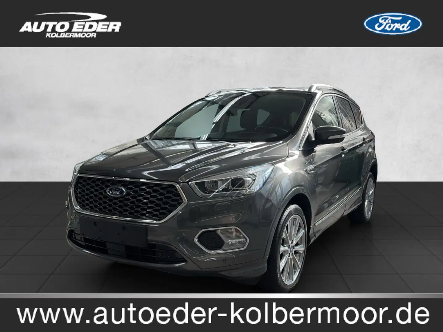 Ford Kuga Vignale Bluetooth Navi Vollleder Klima Grigio - 1