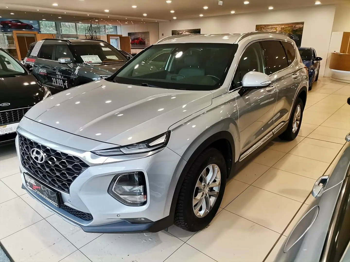 Hyundai SANTA FE 2.0 CRDi Navi|ACC|SHZ Argent - 2