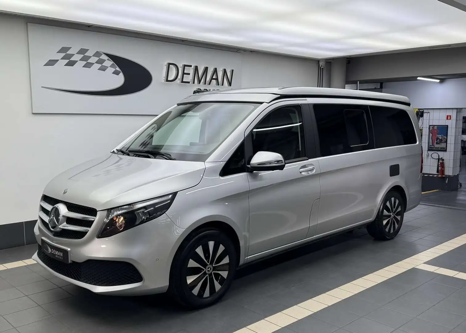 Mercedes-Benz V 300 d 4Matic Marco Polo * Camper Van * cuisine * cuir Stříbrná - 2