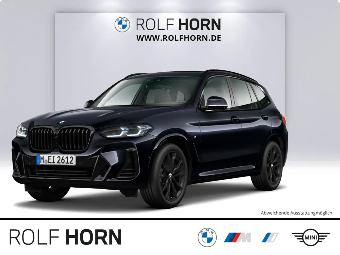 BMW X3 xDrive20d M Sport Autom HeadUp Pano AHK Laser Schwarz - 1