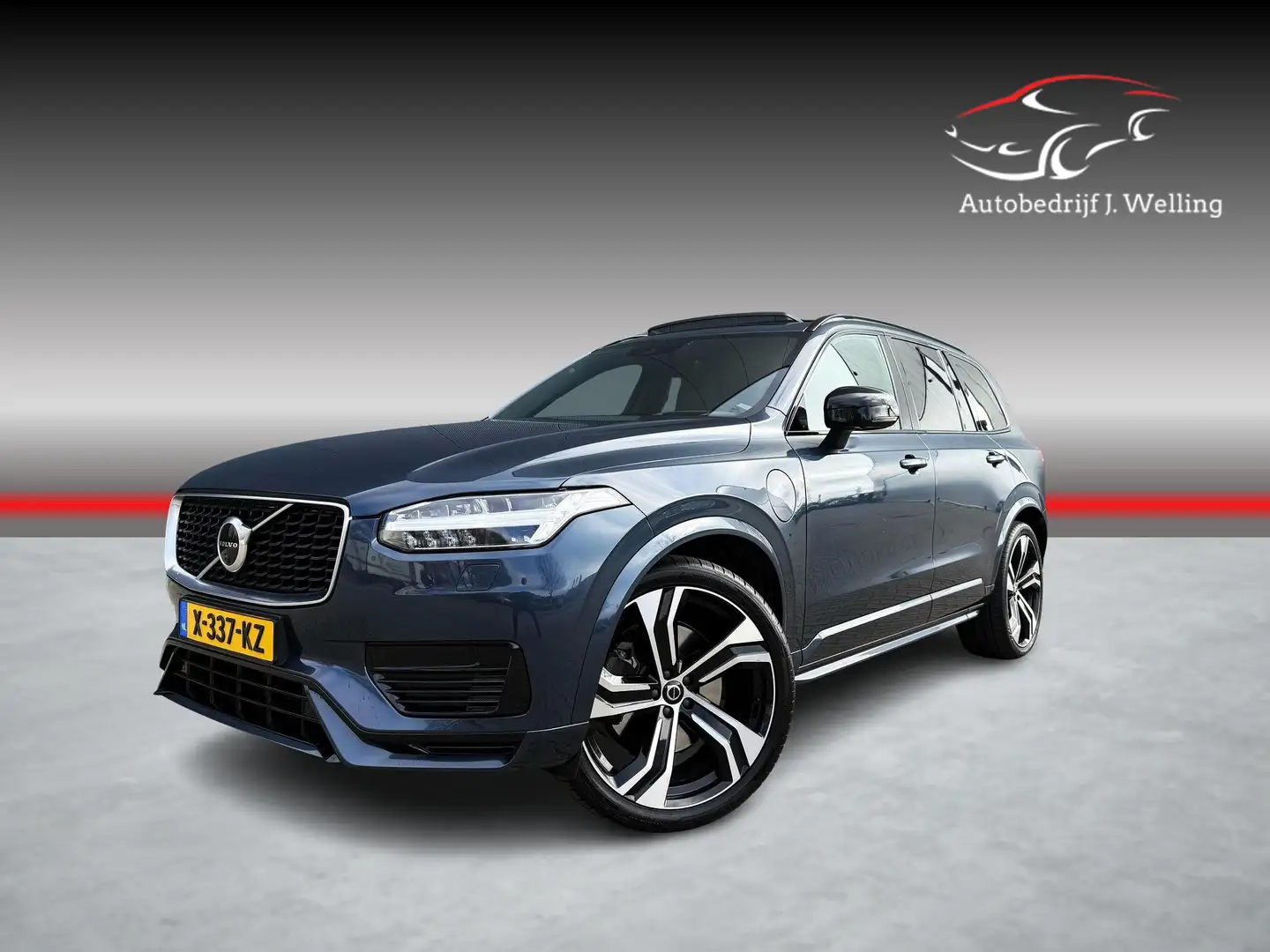 Volvo XC90 2.0 T8 Twin Engine AWD R-design B&O / pano / mass Blauw - 1