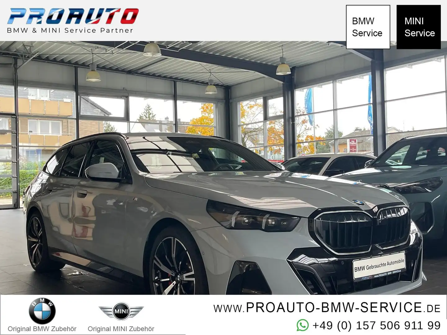 BMW 520 i Tour M Sport Pro ICONIC/360°/HUD/AHK/HK/20" Grau - 1