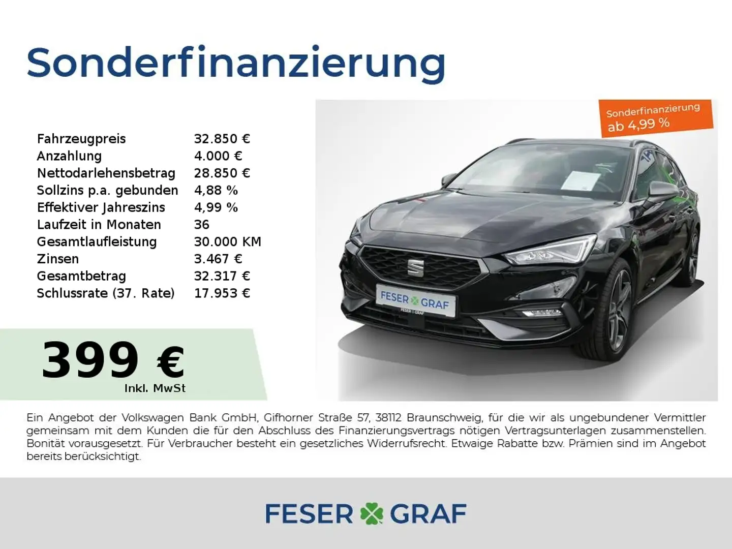 SEAT Leon Leon Sportstourer FR 1.5 TSI DSG NAVI,SHZ Noir - 1