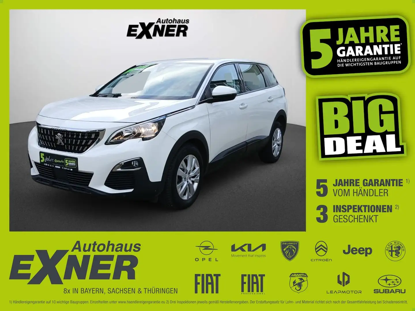 Peugeot 5008 1.2 PureTech 130 ACTIVE Navi+Sitzheizung+LM Weiß - 1