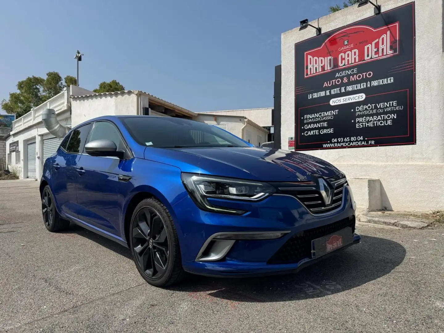 Renault Megane Mégane 1.3 TCe - 160 - BV EDC - FAP  IV BERLINE GT Bleu - 1