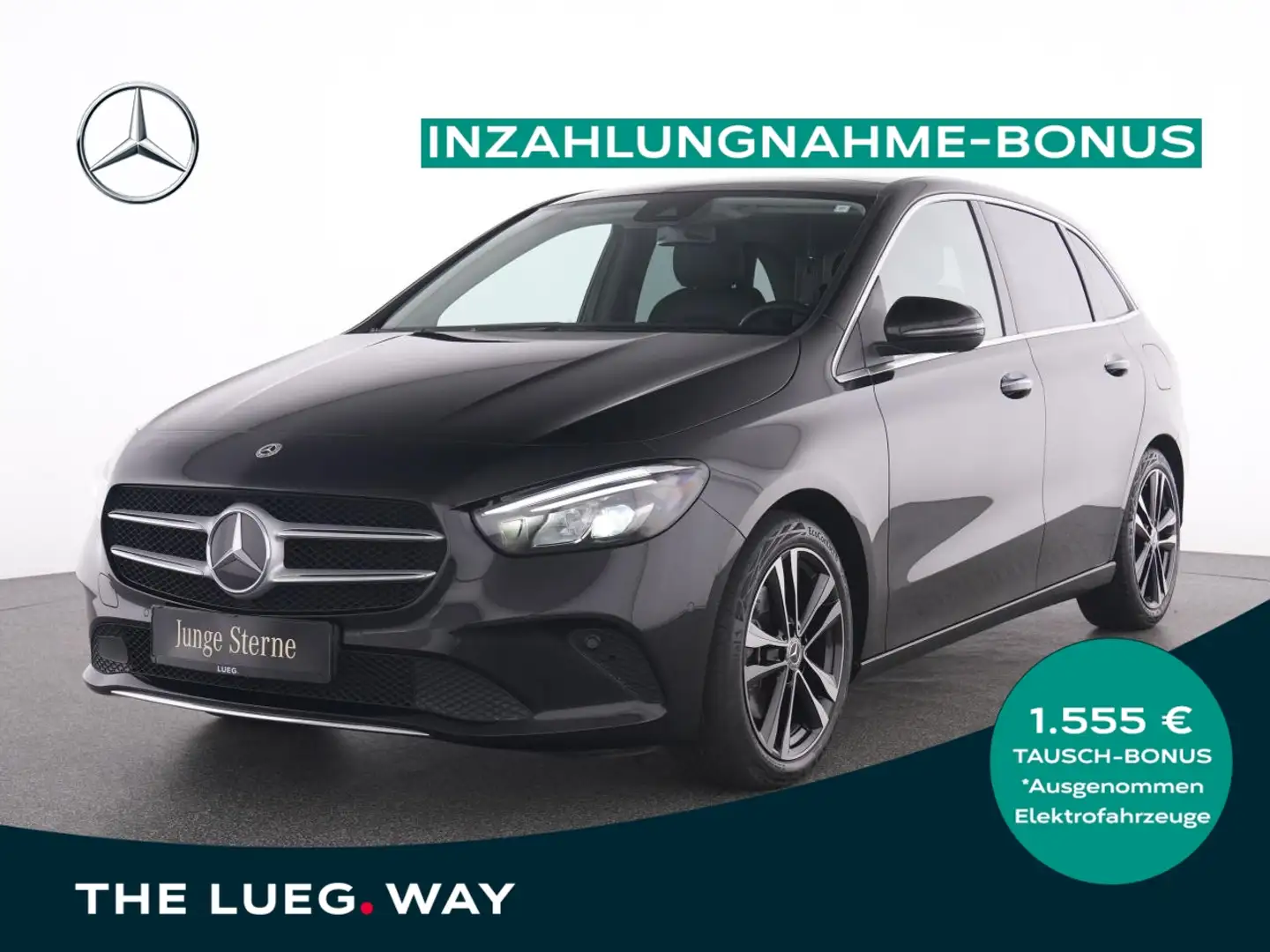 Mercedes-Benz B 220 4M Progressive+Pano+LED+KeyGo+RFK+PTS+EHec Noir - 1