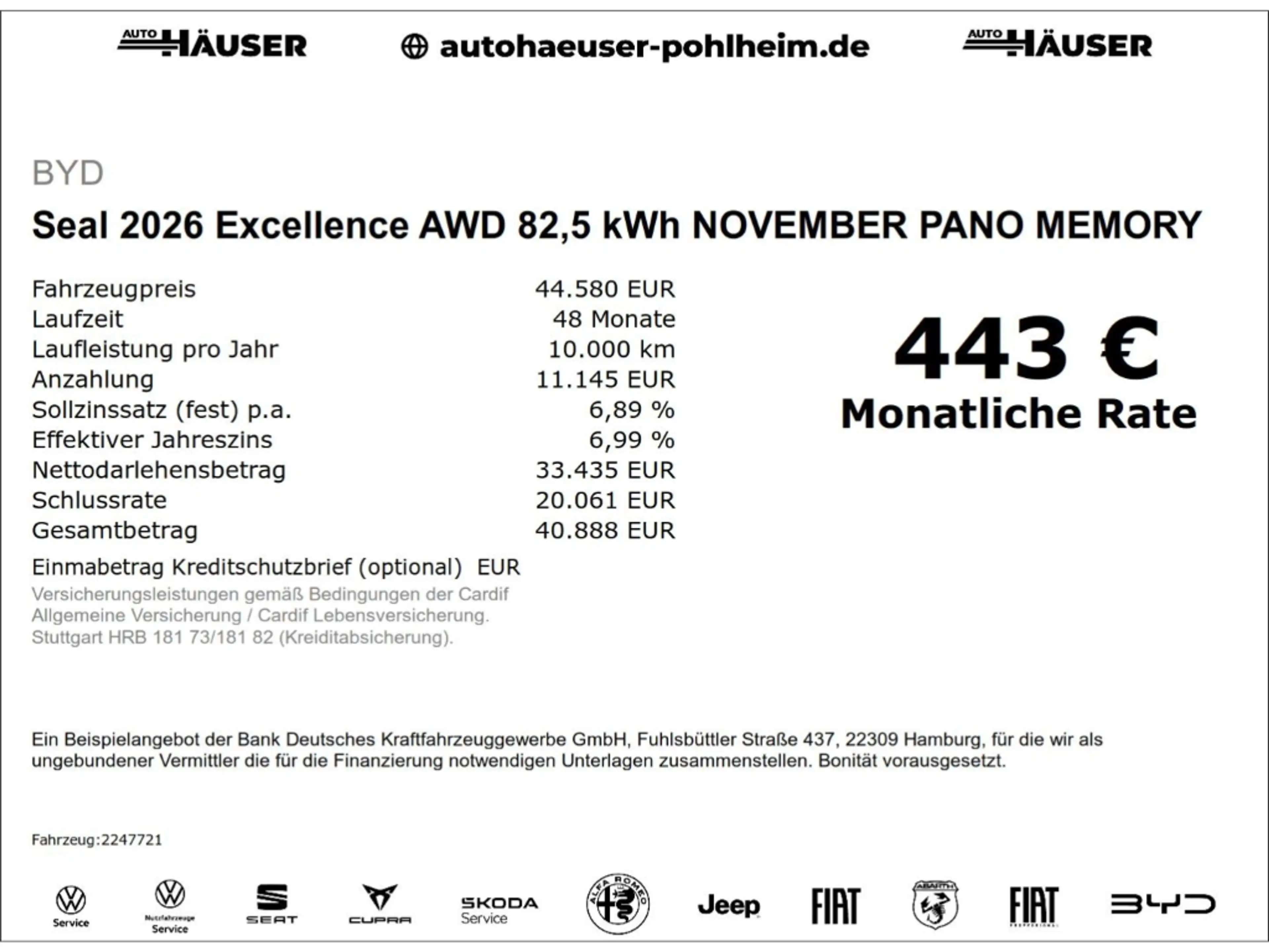 BYD Seal 2026 Excellence AWD 82,5 kWh NOVEMBER PANO MEMORY — photo 2