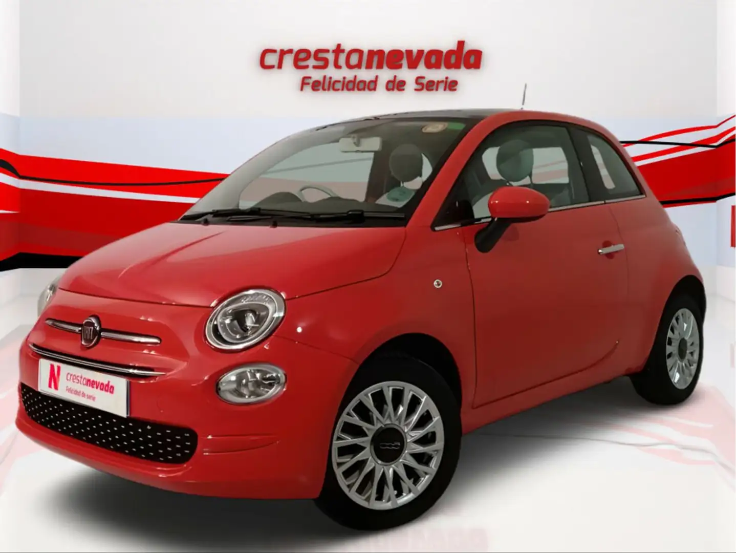 Fiat 500 1.2 Lounge Rouge - 1