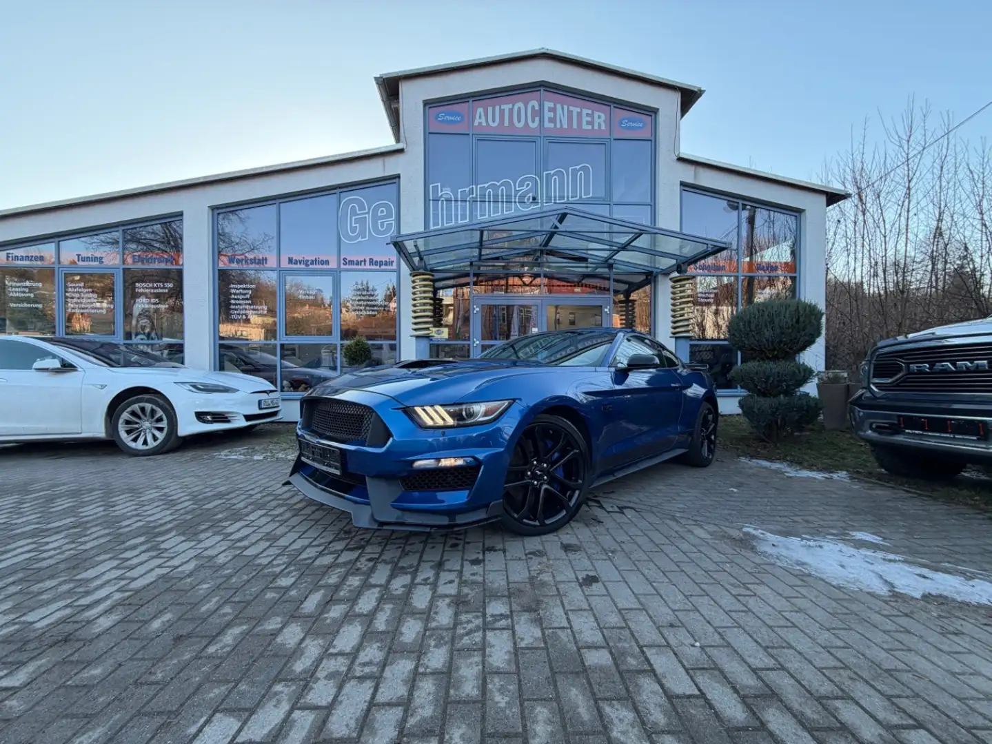 Ford Mustang 5,0 GT Bleu - 1