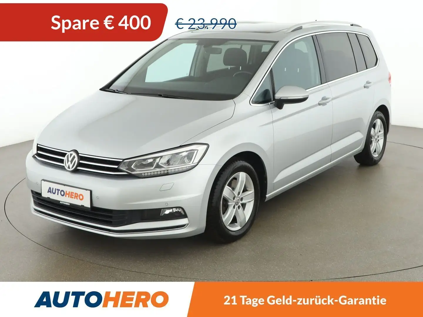 Volkswagen Touran 1.5 TSI ACT Highline BlueMotion Aut. *PANO*LED* Silber - 1