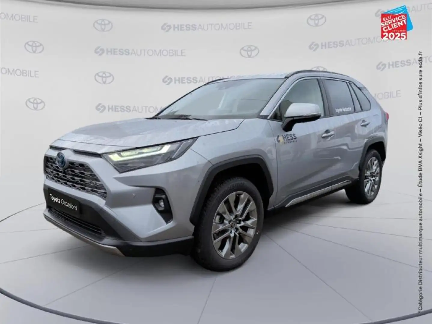 Toyota RAV 4 2.5 Hybride 218ch Lounge 2WD MY24 Gris - 1