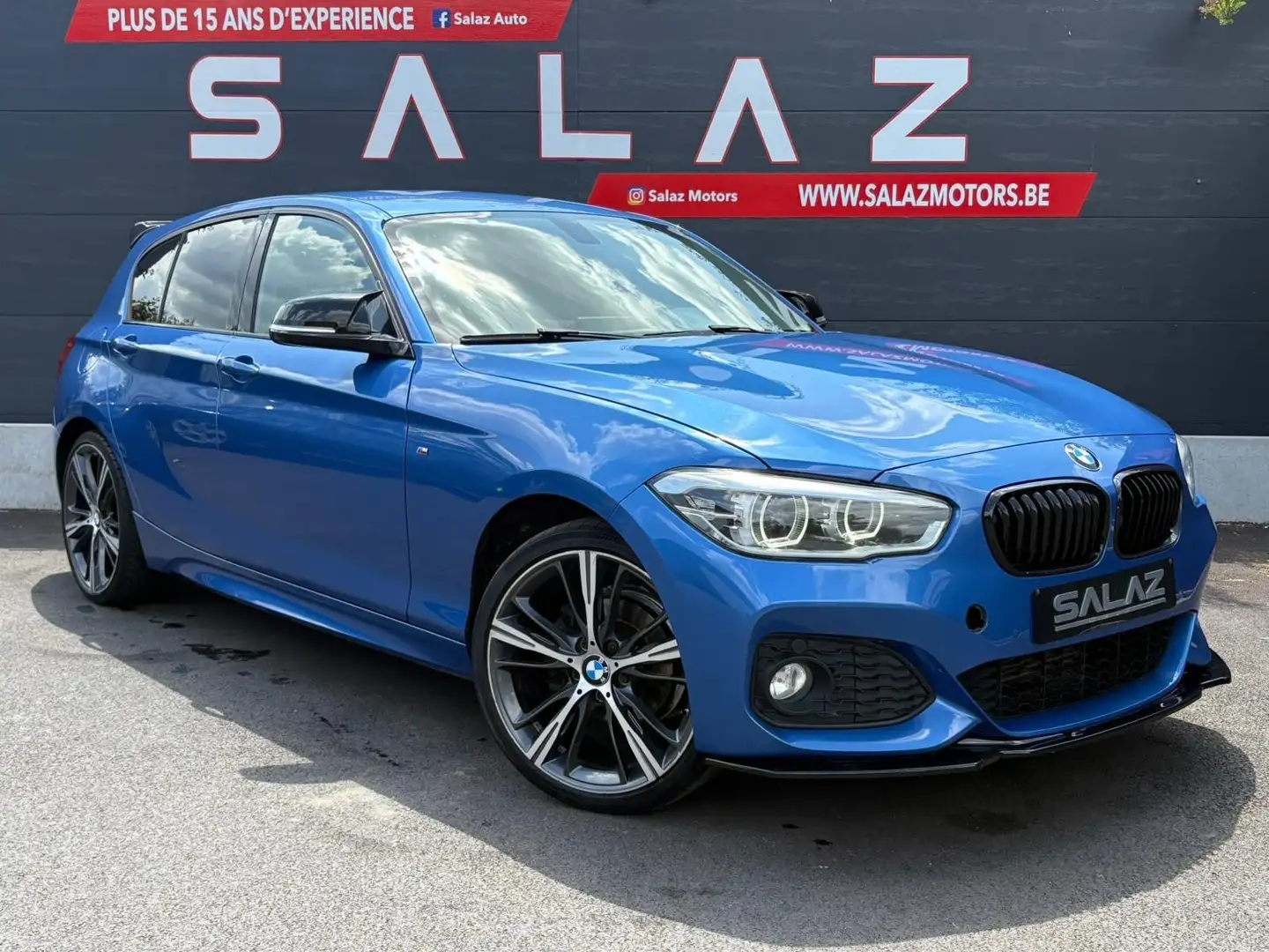 BMW 118 118i/ESSENCE/AUTOMATIQUE/PACKM INT-EXT/NAVI Blauw - 1