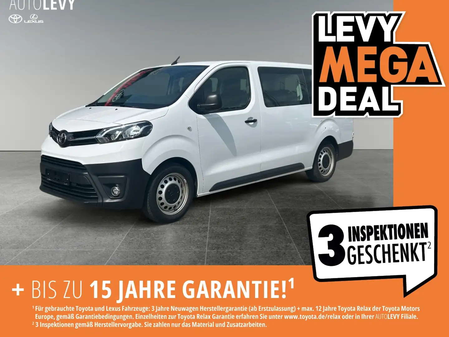 Toyota Proace Verso 2.0 D-4D L2 9-Sitze*Navi*DAB*CarPlay Weiß - 1