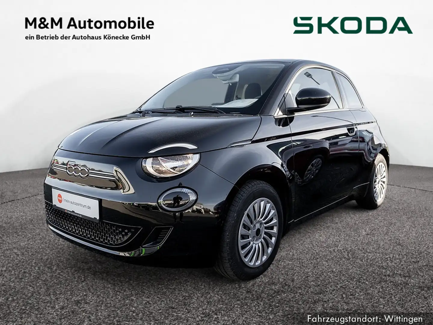 Fiat 500e Base 42 KWh NAVI KLIMA GRA BLUETOOTH DAB Schwarz - 1