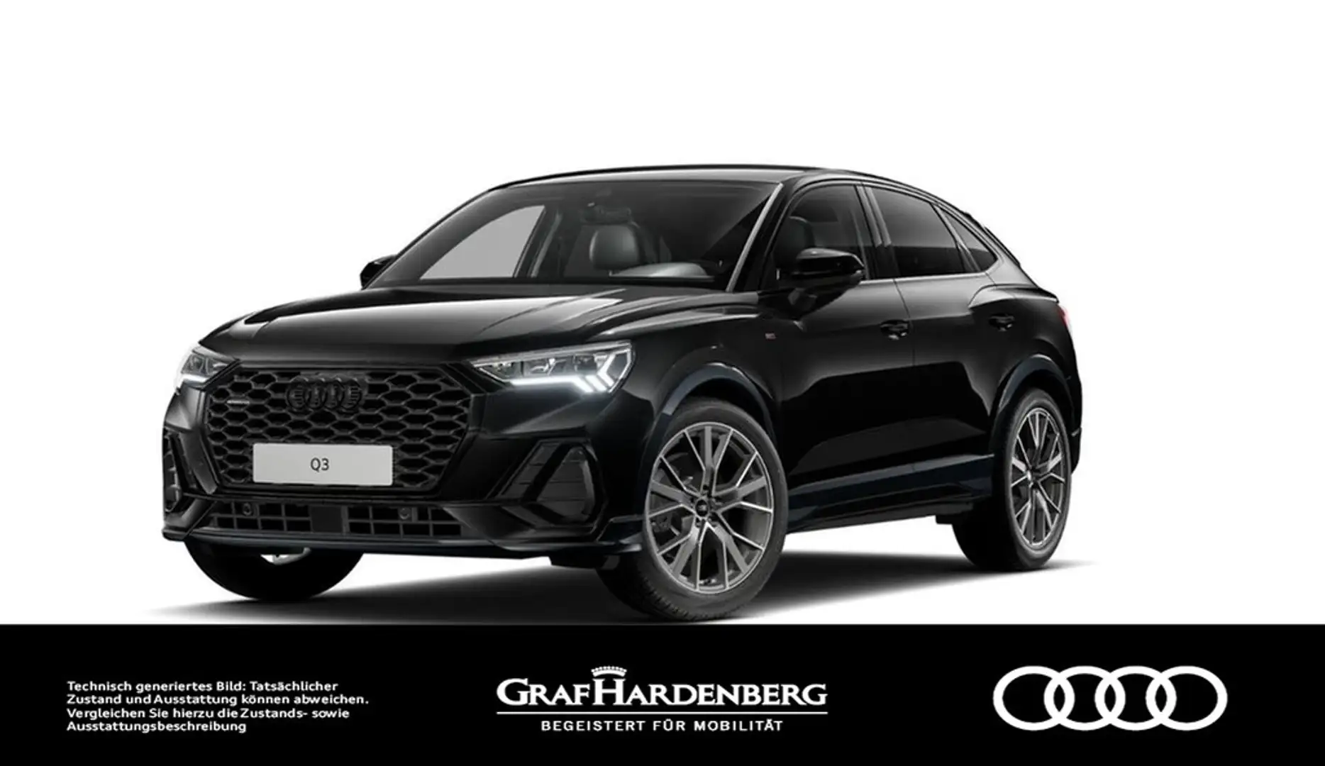 Audi Q3 Sportback 40 TFSI quattro S line LED Navi ACC Noir - 1