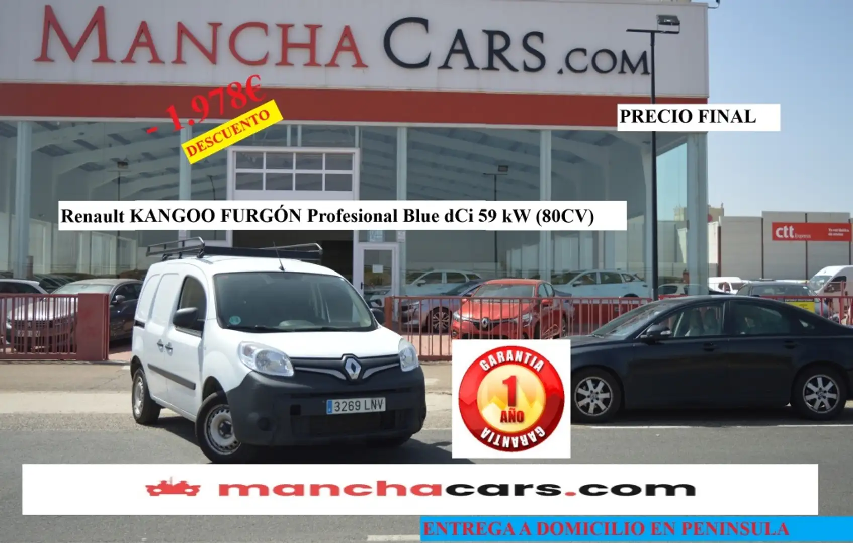 Renault Kangoo Fg. 1.5Blue dCi Profesional 59kW Blanco - 1