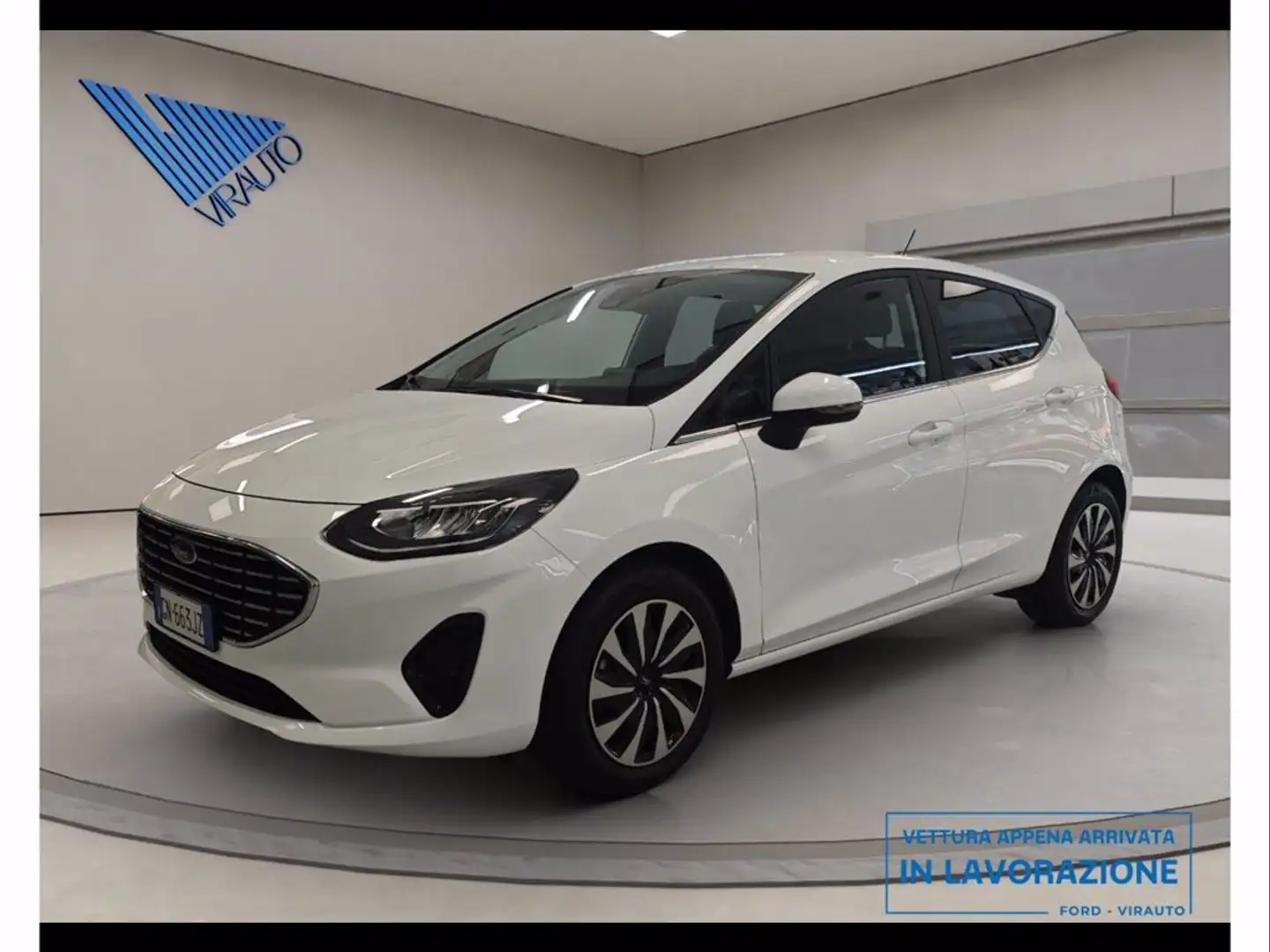 Ford Fiesta 5p 1.0 EcoBoost Hybrid Titanium Bianco - 1
