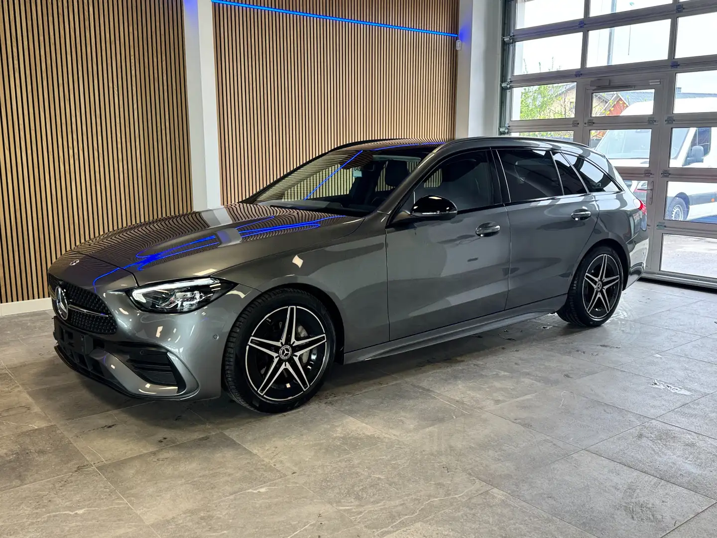 Mercedes-Benz C 200 Break AMG Line-Pano-burmester-camera Gris - 1