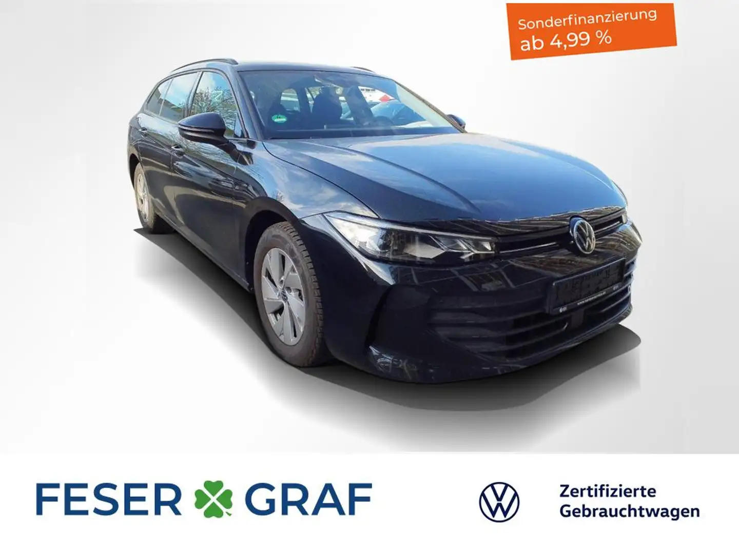 Volkswagen Passat Variant 1.5 eTSI DSG LED / ACC / RearView / PDC / Sitzheiz Schwarz - 1