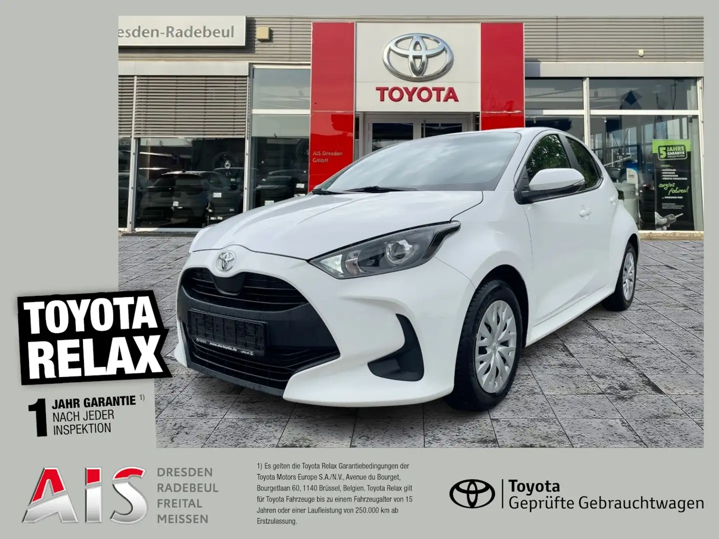 Toyota Yaris 1.0 Comfort KAM*DAB*ACC Weiß - 1