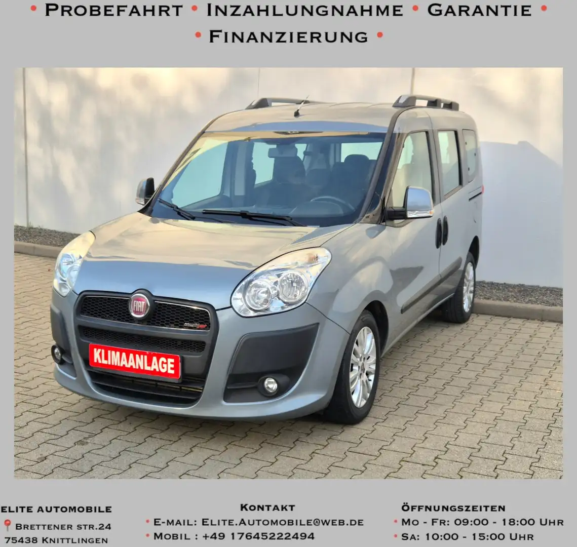 Fiat Doblo 7 Sitzer*AHK*PDC*SHZ Gris - 1