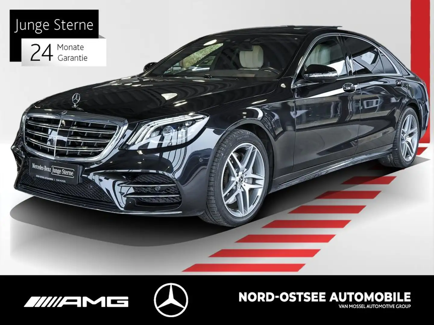 Mercedes-Benz S 350 d 4M AMG LANG COMAND PANO 360 HUD MEMORY Negro - 1