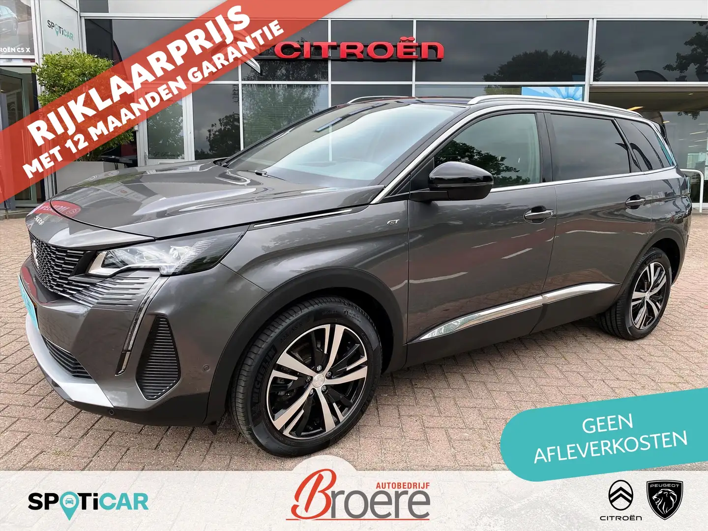 Peugeot 5008 1.2 Turbo 130pk Automaat-8 GT 7-zits | keyless, 18 Grijs - 1