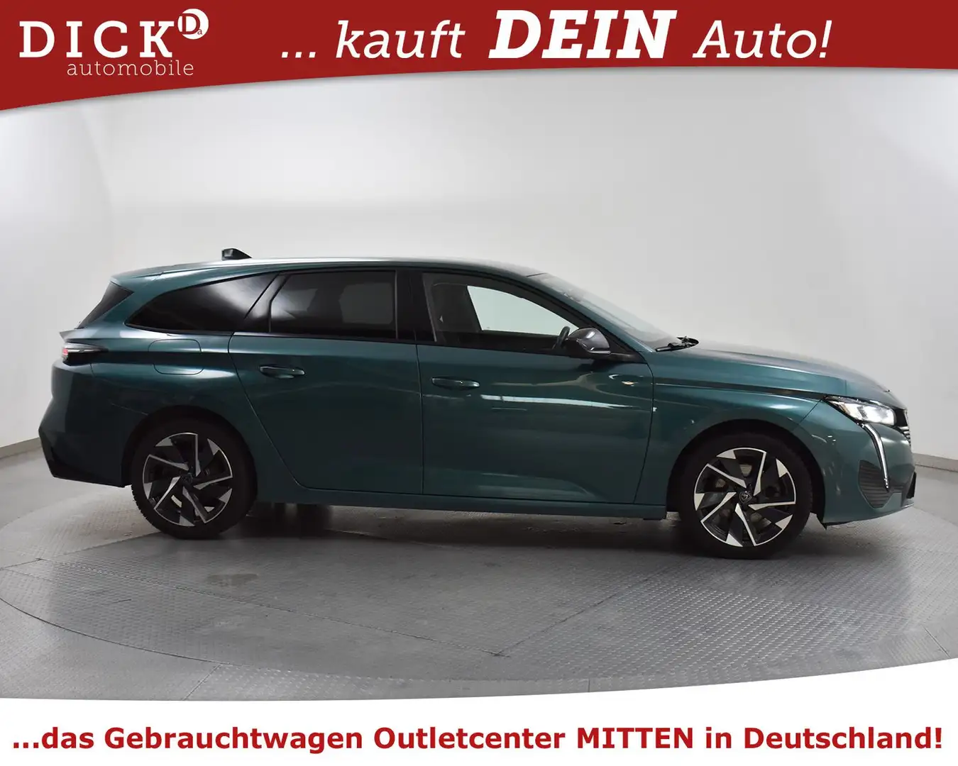 Peugeot 308 SW 1.5d Aut Allure Pack VIRTU+KAM+LED+ACC+NA Grün - 2