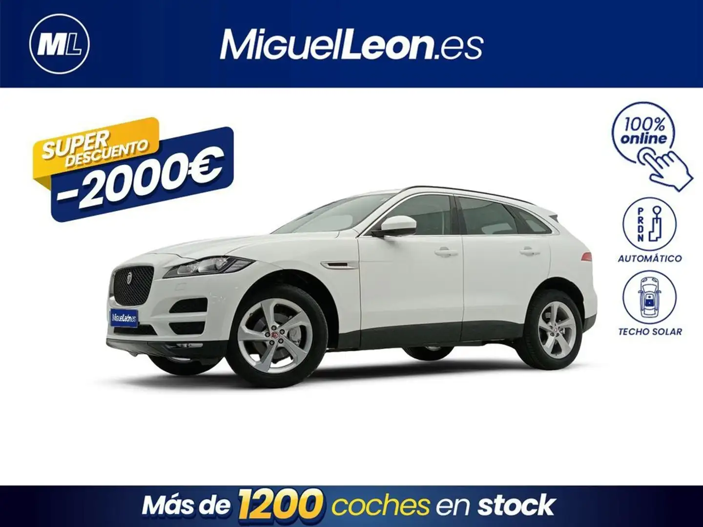 Jaguar F-Pace 2.0L i4D 132kW Portfolio Auto Blanc - 1