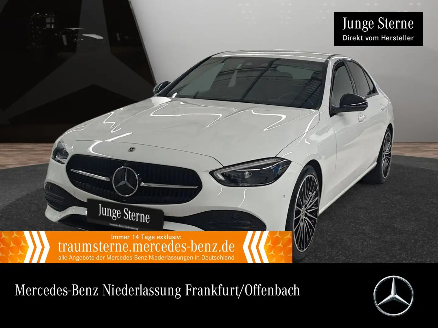 Mercedes-Benz C 300 d AVANTG+NIGHT+360+AHK+KEYLESS+9G Weiß - 1