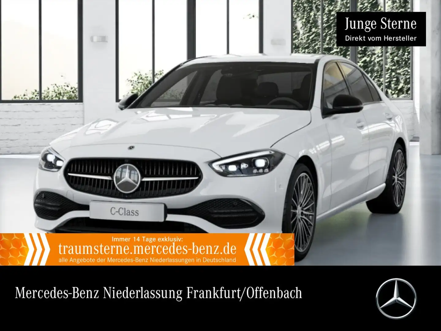 Mercedes-Benz C 300 d AVANTG+NIGHT+360+AHK+KEYLESS+9G Weiß - 1