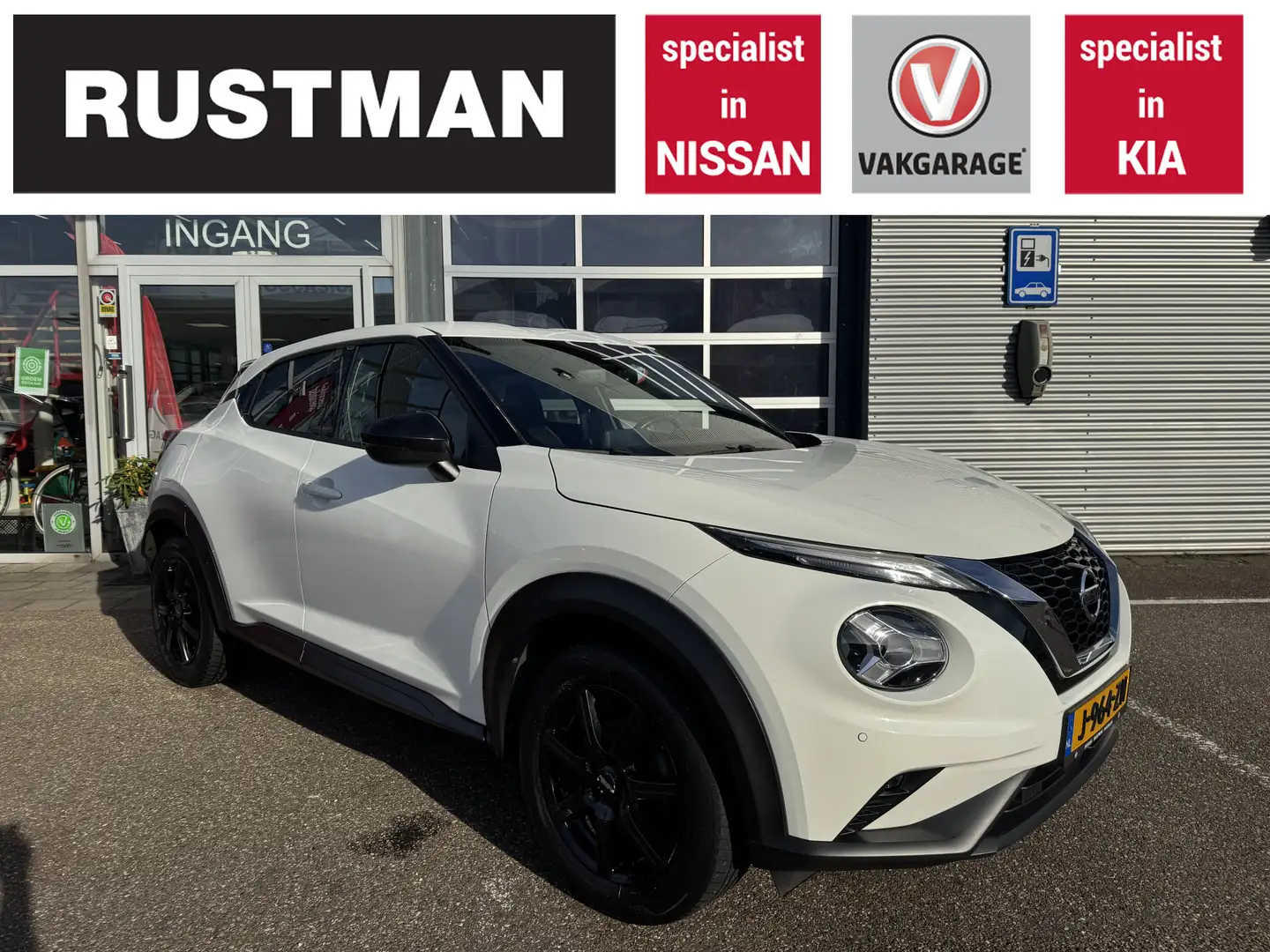 Nissan Juke 1.0 DIG-T N-Connecta Navigatie PDC Blanc - 1